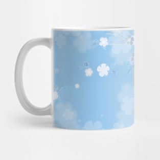 Cool Pattern Neck Gator Blue Sky Floral Pattern Mug